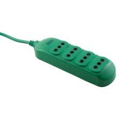 Alargador Rema Verde, 4 posiciones con luz piloto 3m