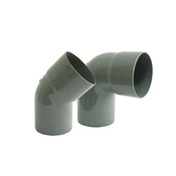 Codo Sanitario Gris 40mm x 87.5°